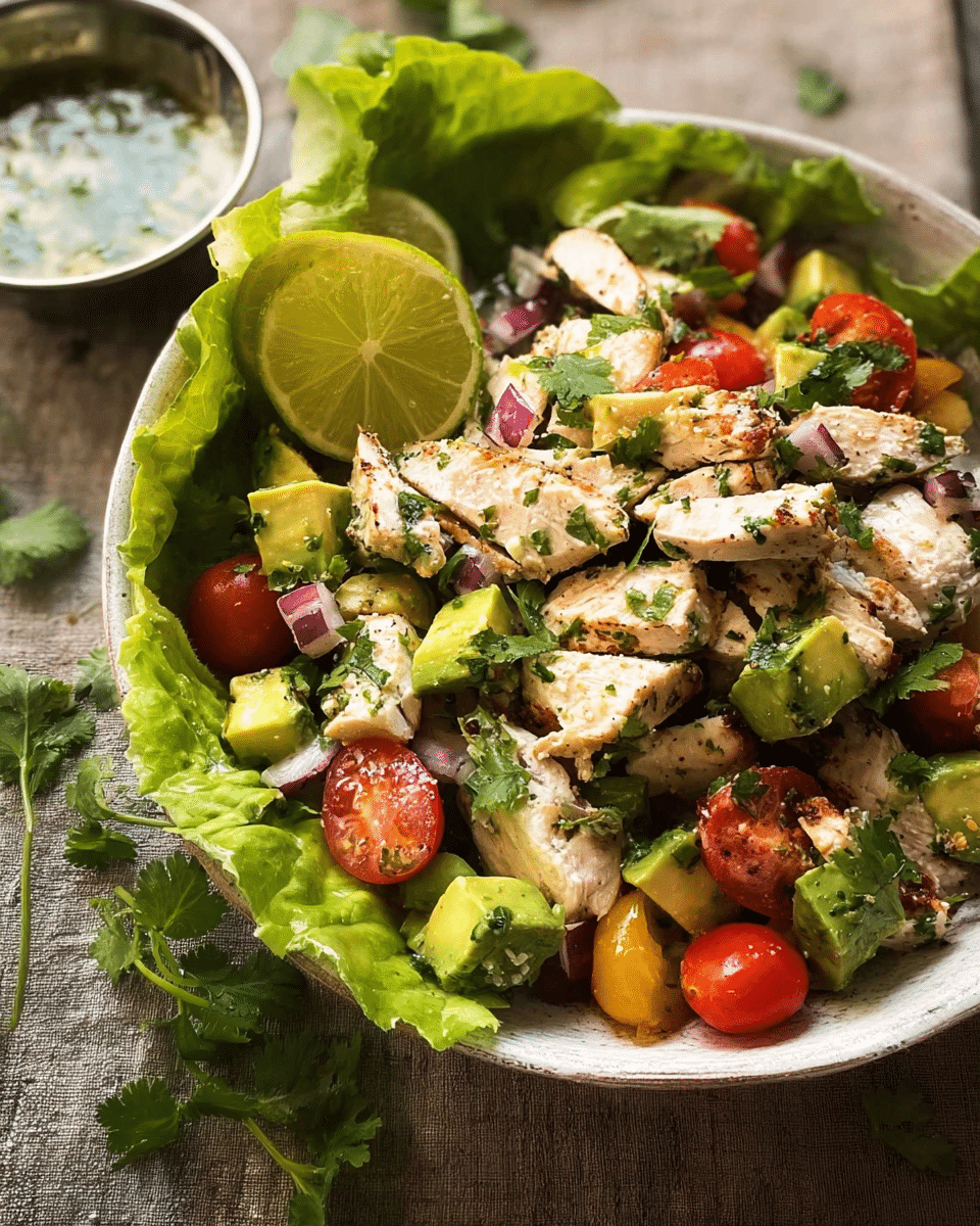 Mexican Chicken Avocado Salad