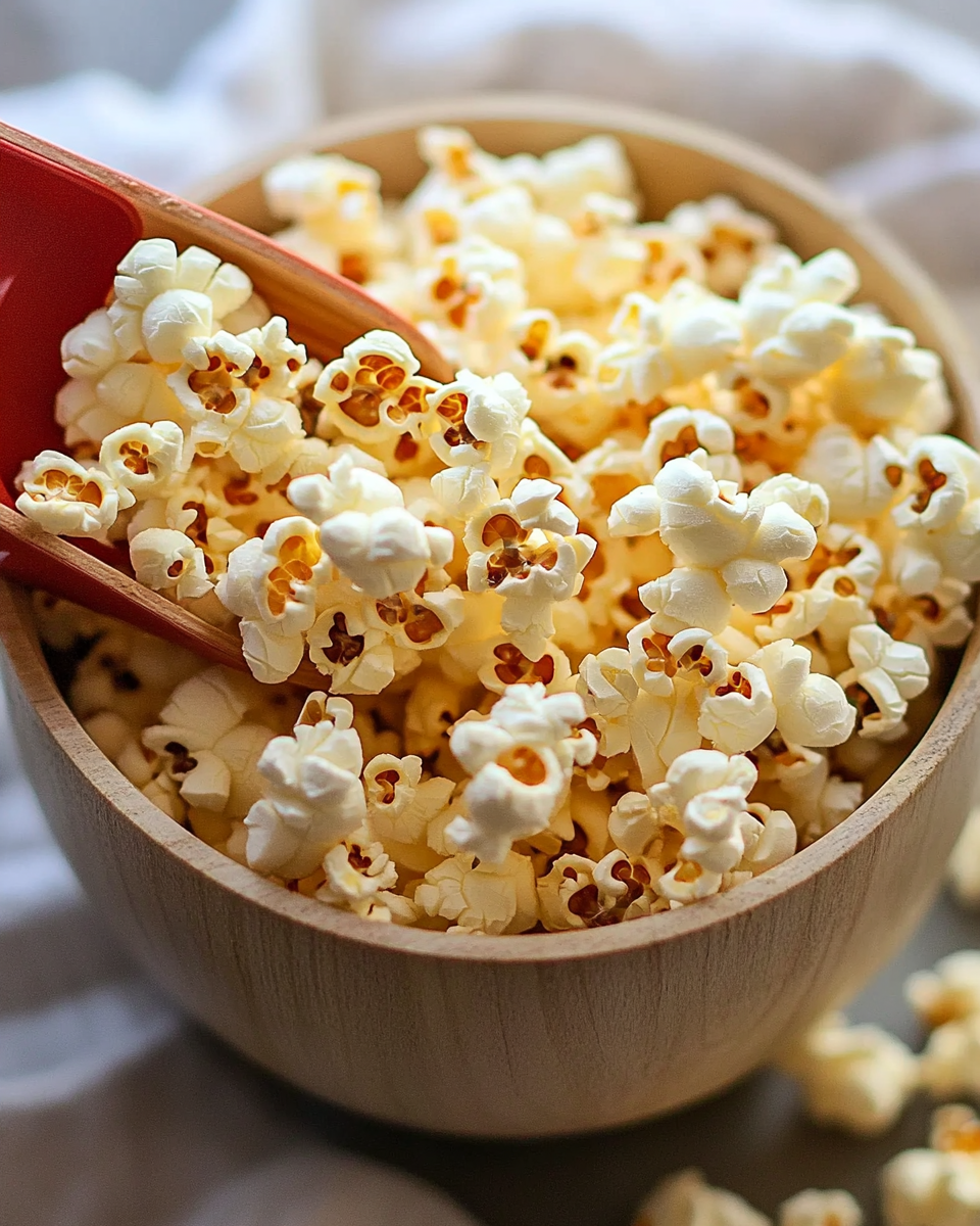 Slightly Sweet and Salty Butter Popcorn