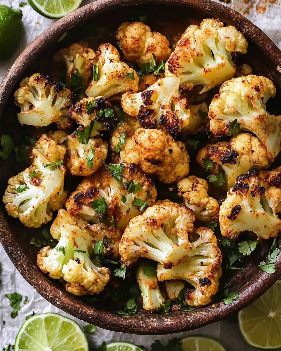 Chipotle Lime Roasted Cauliflower