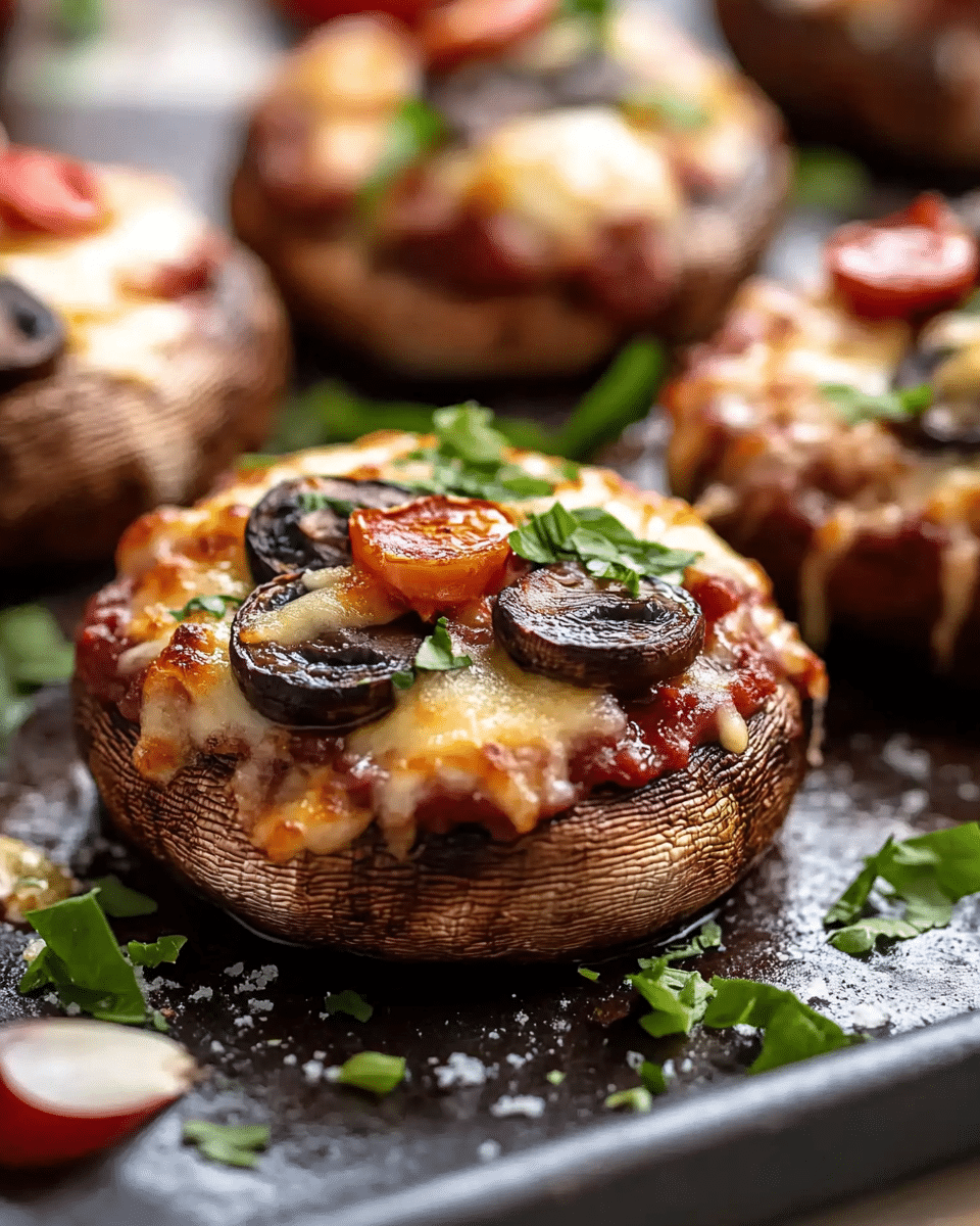Pizza Stuffed Mushrooms
