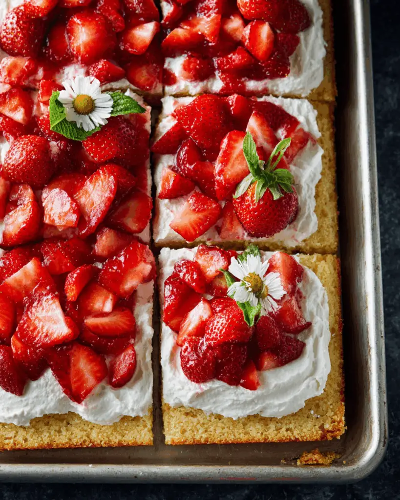 Sheet Pan Strawberry Shortcake