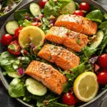 Salmon Salad with Lemon Dressing