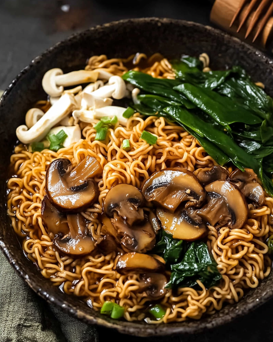 Asian Mushroom Ramen Noodles