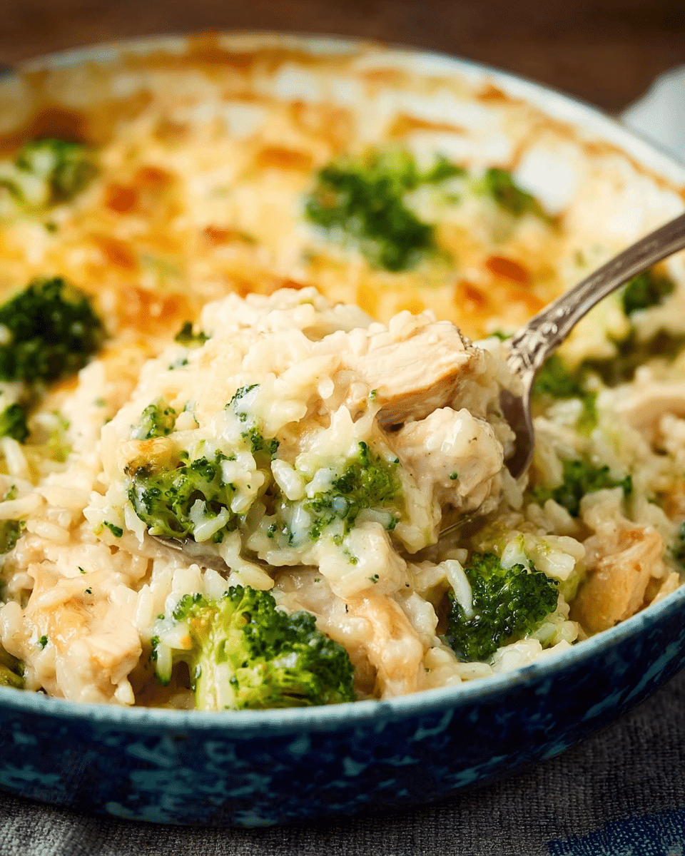 One-Pot Chicken Broccoli Rice Casserole