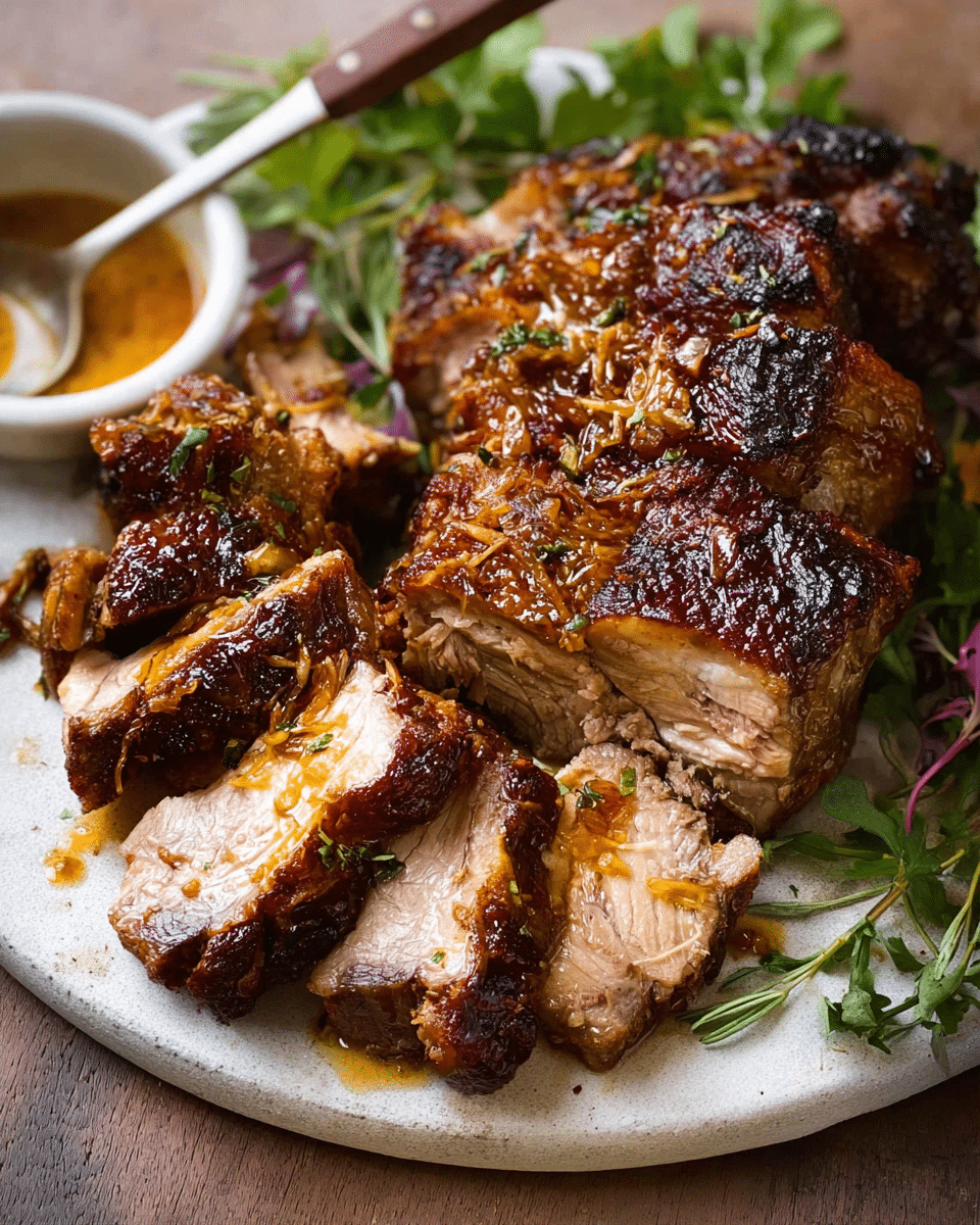Brown Sugar Garlic Butter Roast Pork