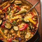 Oven-Baked Rice and Vegetables
