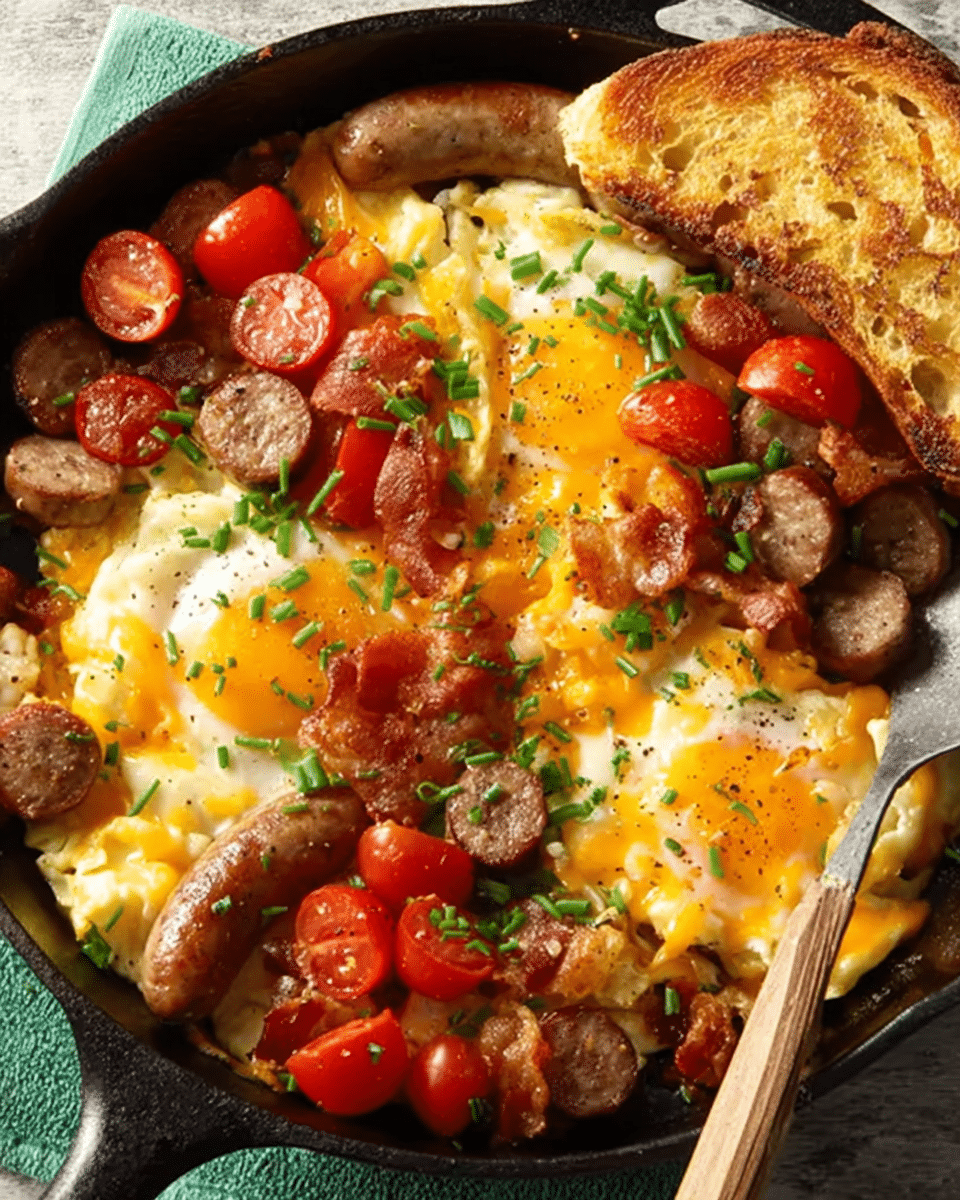 Sausage, Egg, and Cheddar Farmer's Breakfast