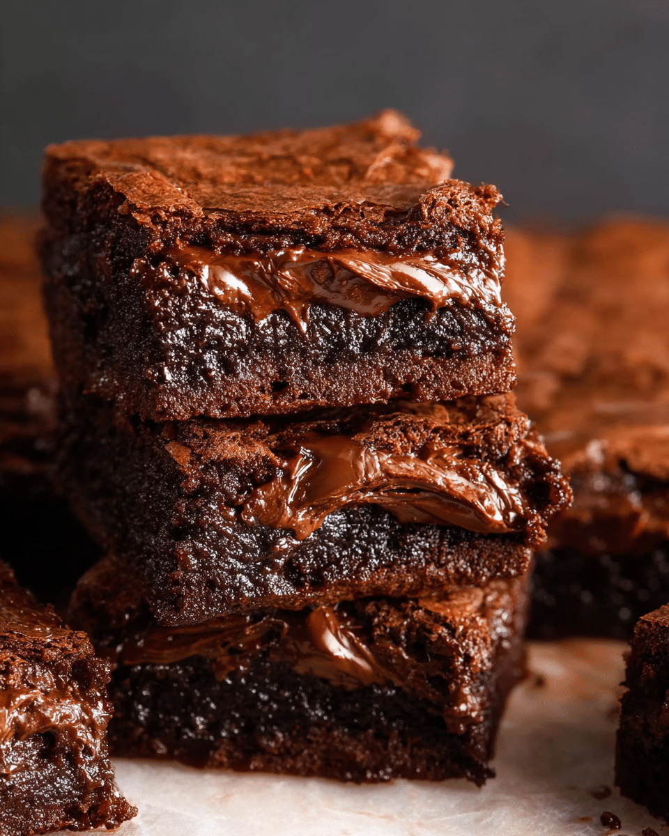 Outrageous Nutella Brownies
