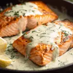 Creamy Herb Garlic Salmon