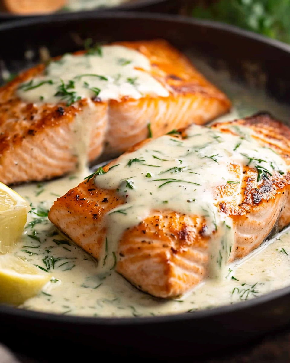 Creamy Herb Garlic Salmon