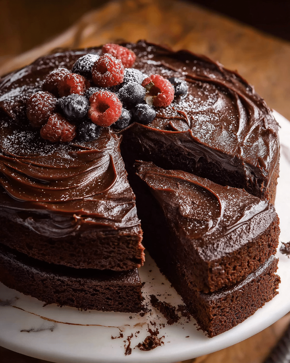 Easy Chocolate Fudge Cake