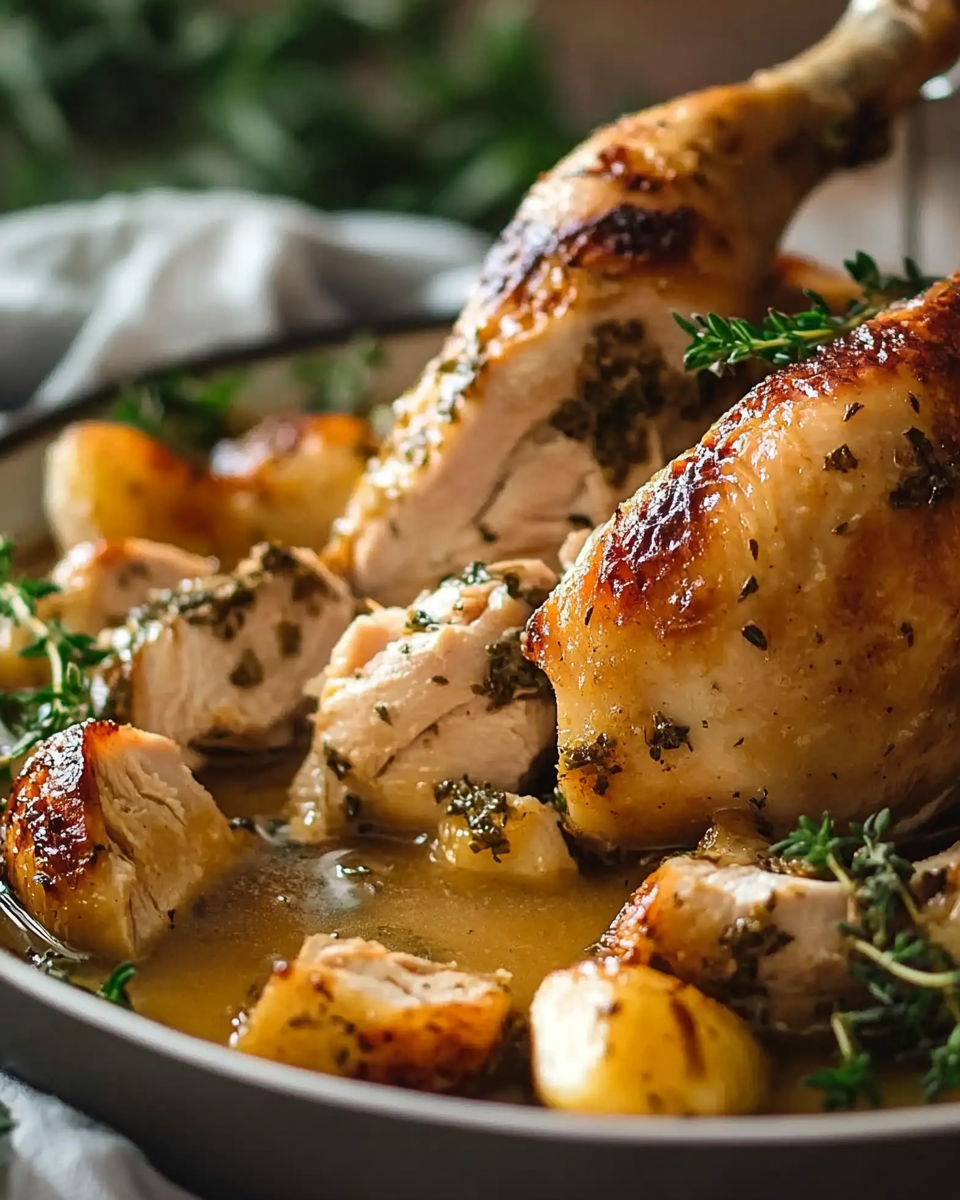 Crispy Baked Chicken with Gravy