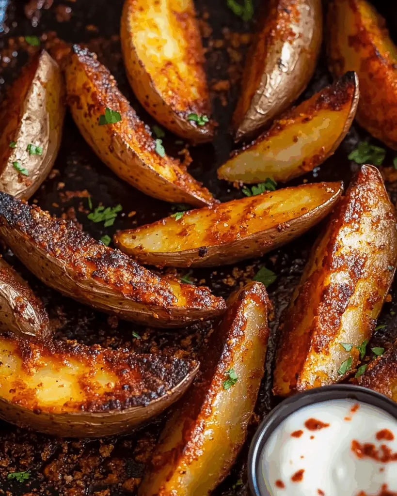 Seasoned Oven Baked Potato Wedges