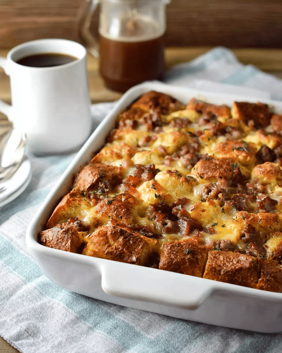 Sausage and Bacon Country Breakfast Casserole