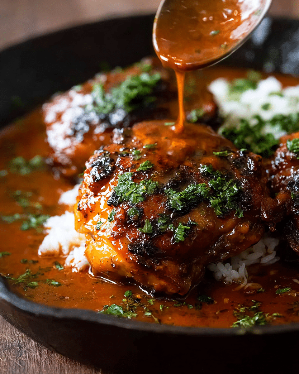 Sticky Chicken Thighs