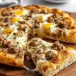 Biscuits and Sausage Gravy Breakfast Pizza