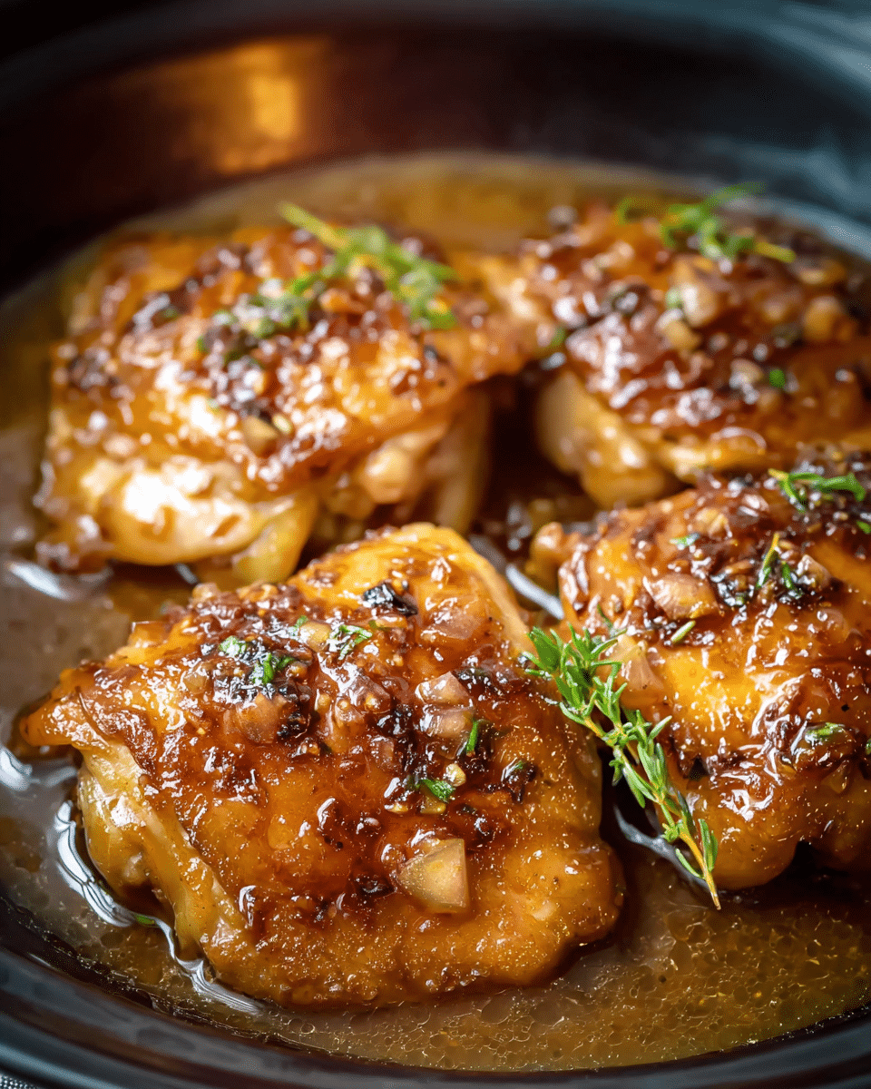 Slow Cooker Brown Sugar Garlic Chicken