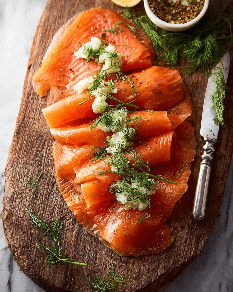 Cured Salmon Gravlax