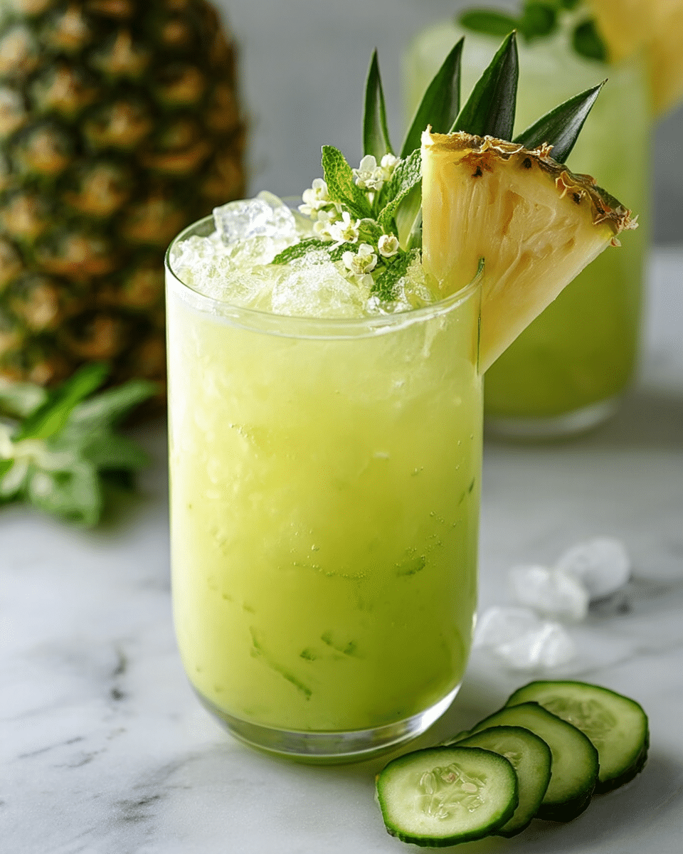 Pineapple Cucumber Agua Fresca
