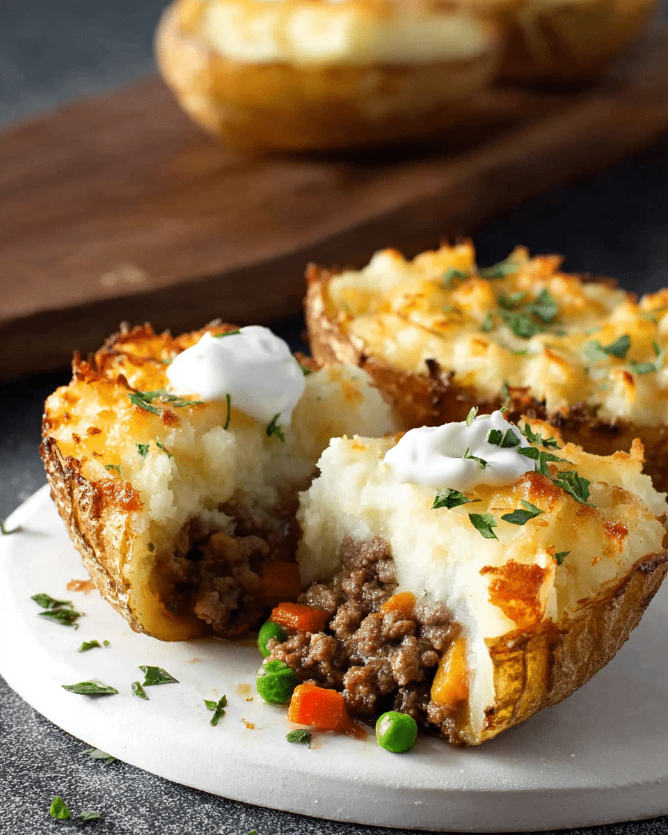Shepherd’s Pie Potato Skins