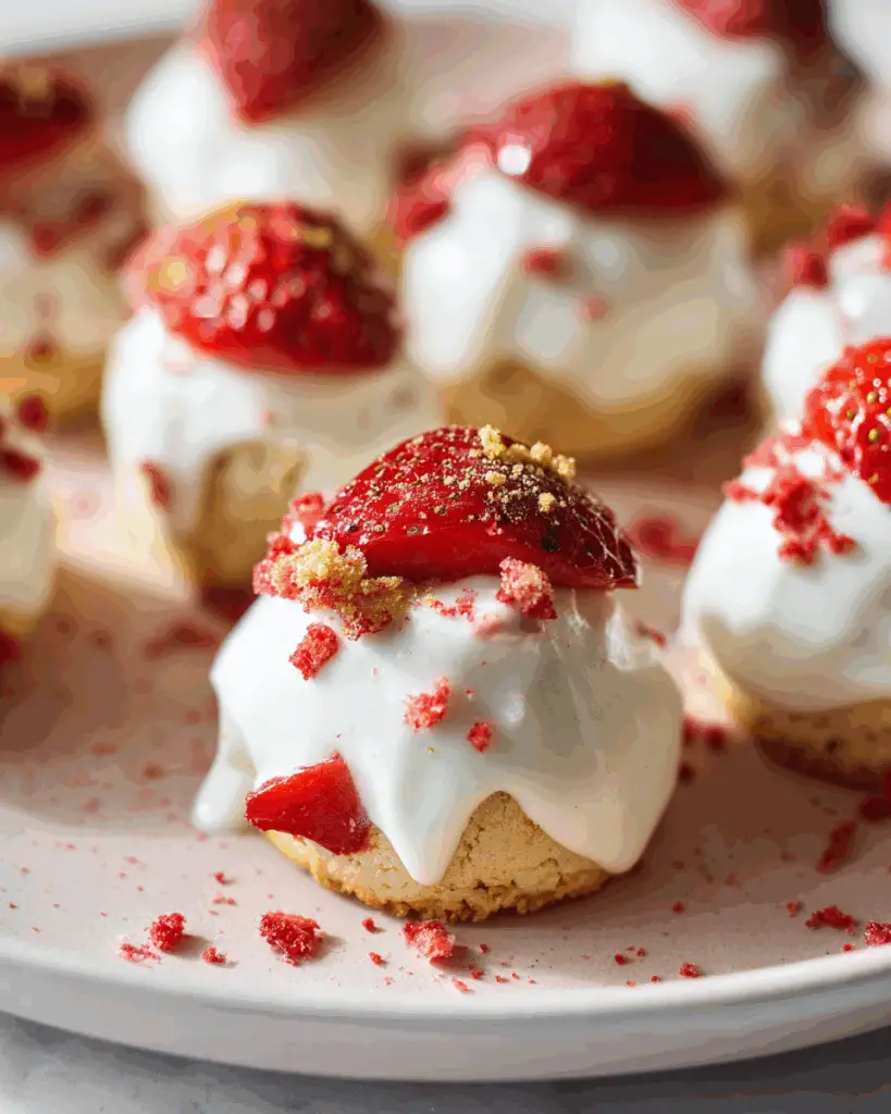 5-Ingredient Strawberry Shortcake Bites