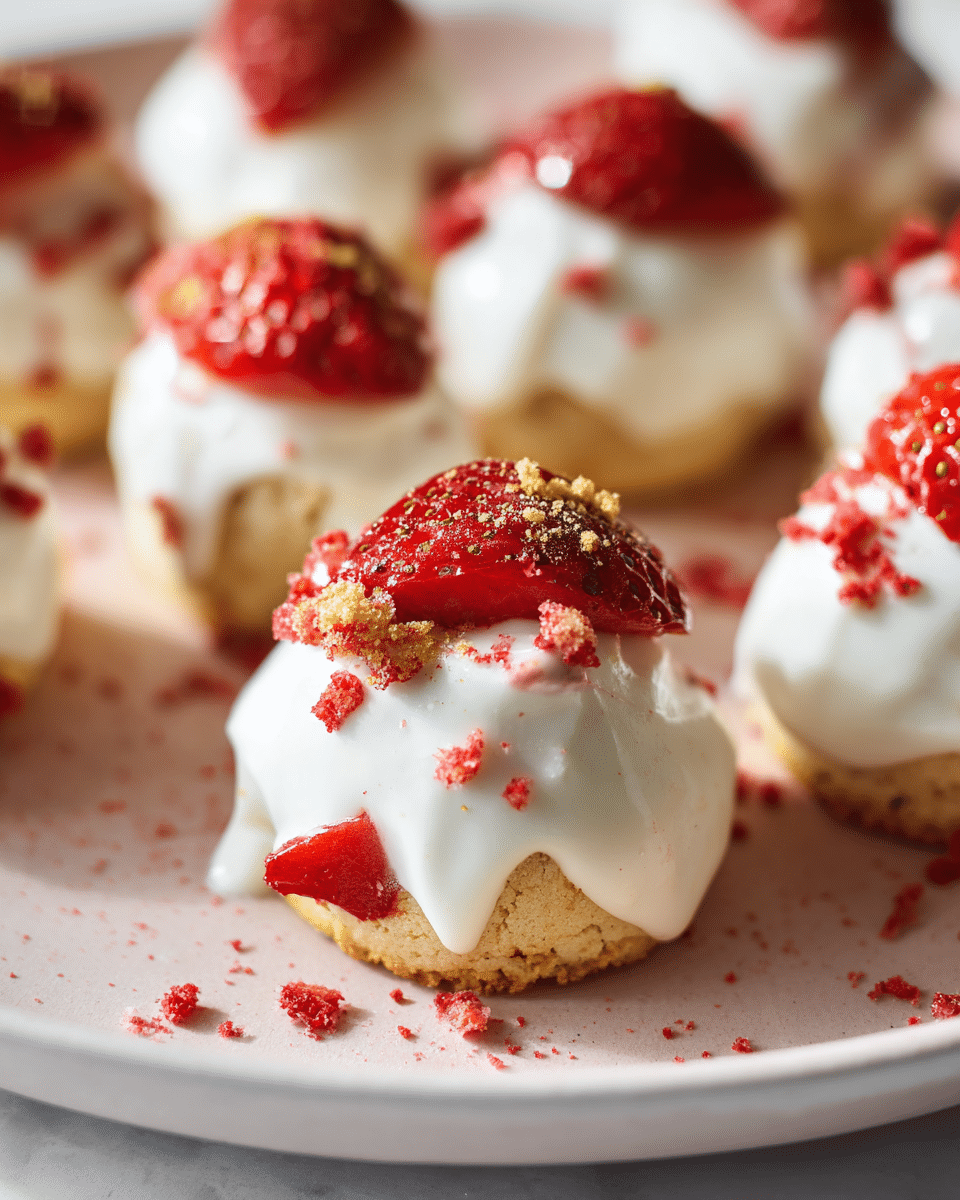 5-Ingredient Strawberry Shortcake Bites