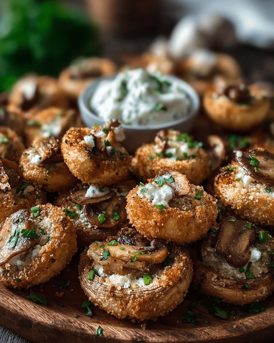Garlic Mushroom Bites