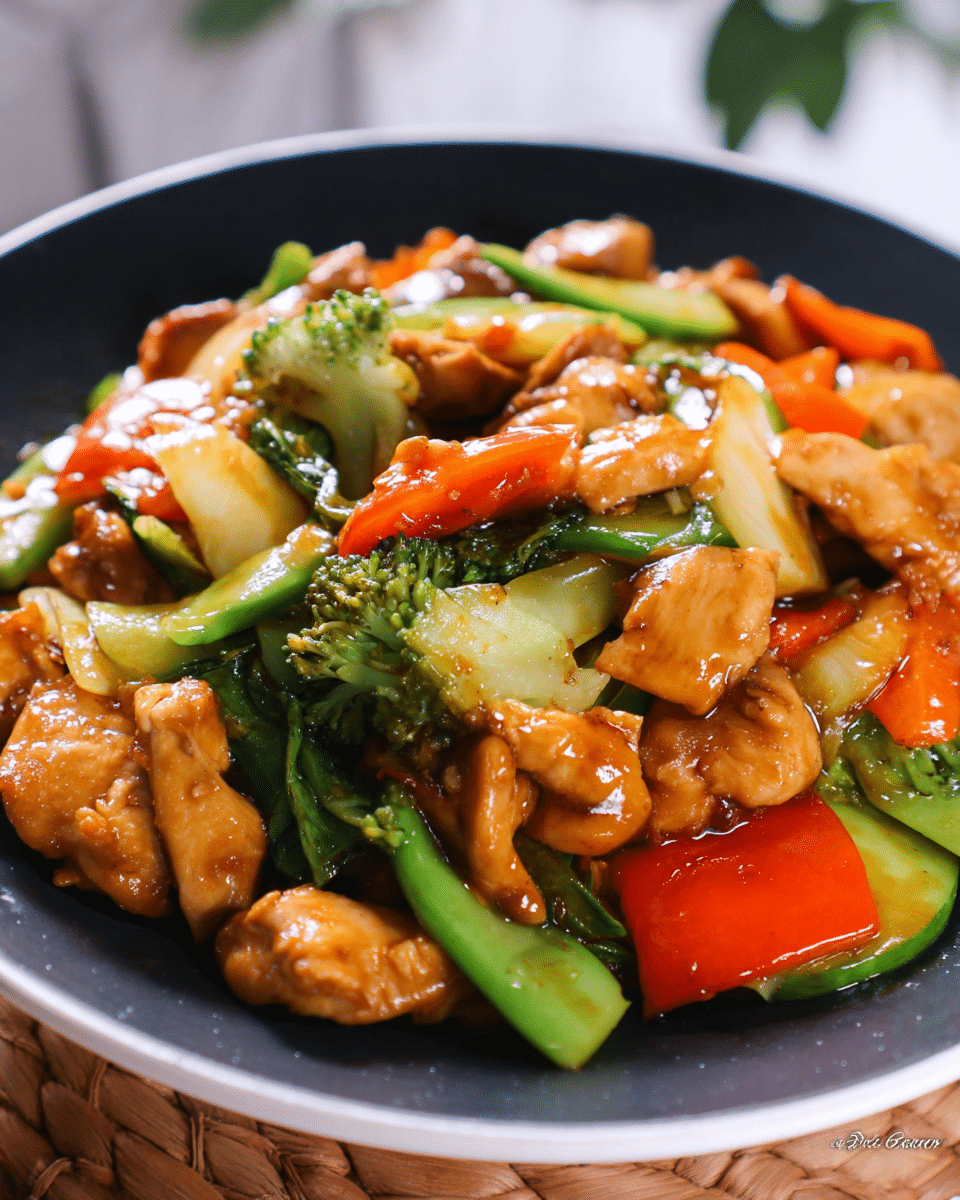 Chicken with Mixed Vegetable Stir Fry