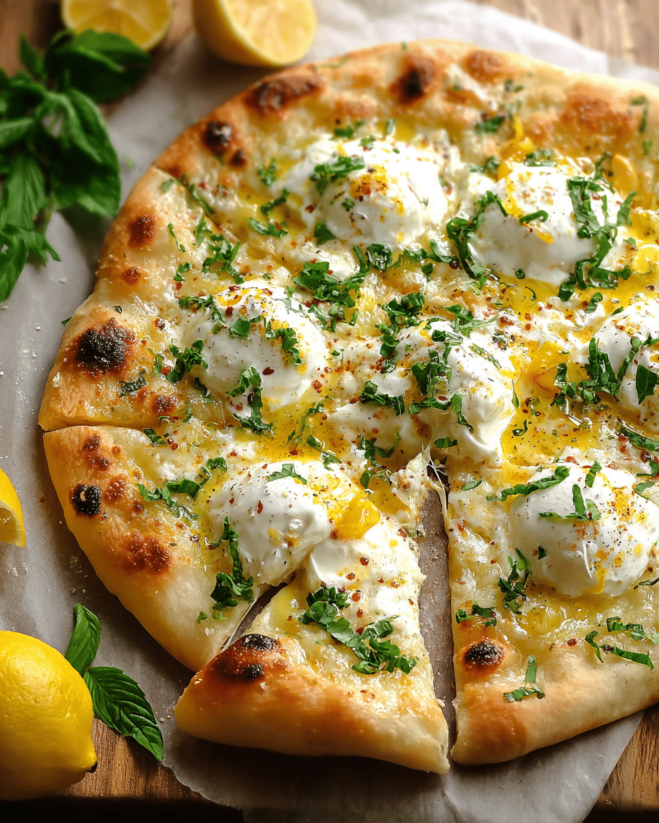 Lemon Mozzarella Pizza