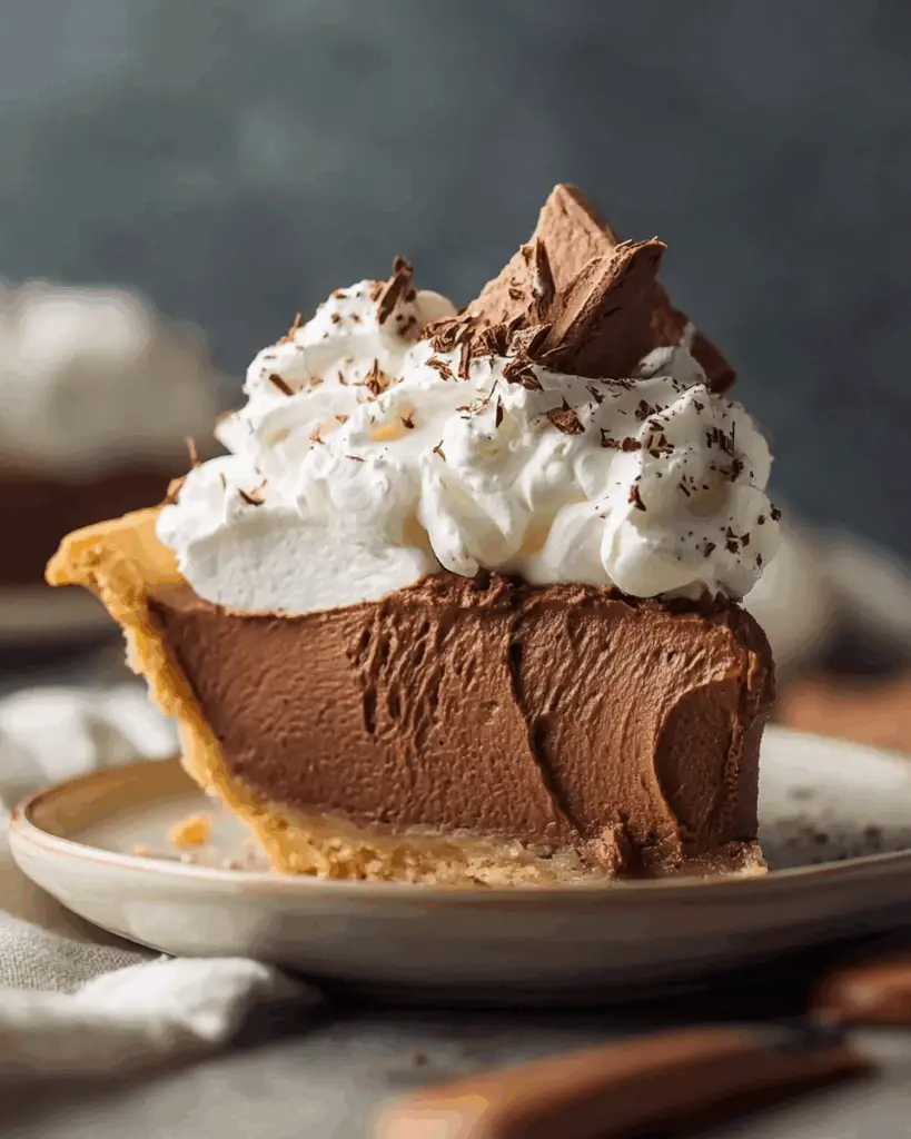 Decadent French Silk Chocolate Pie
