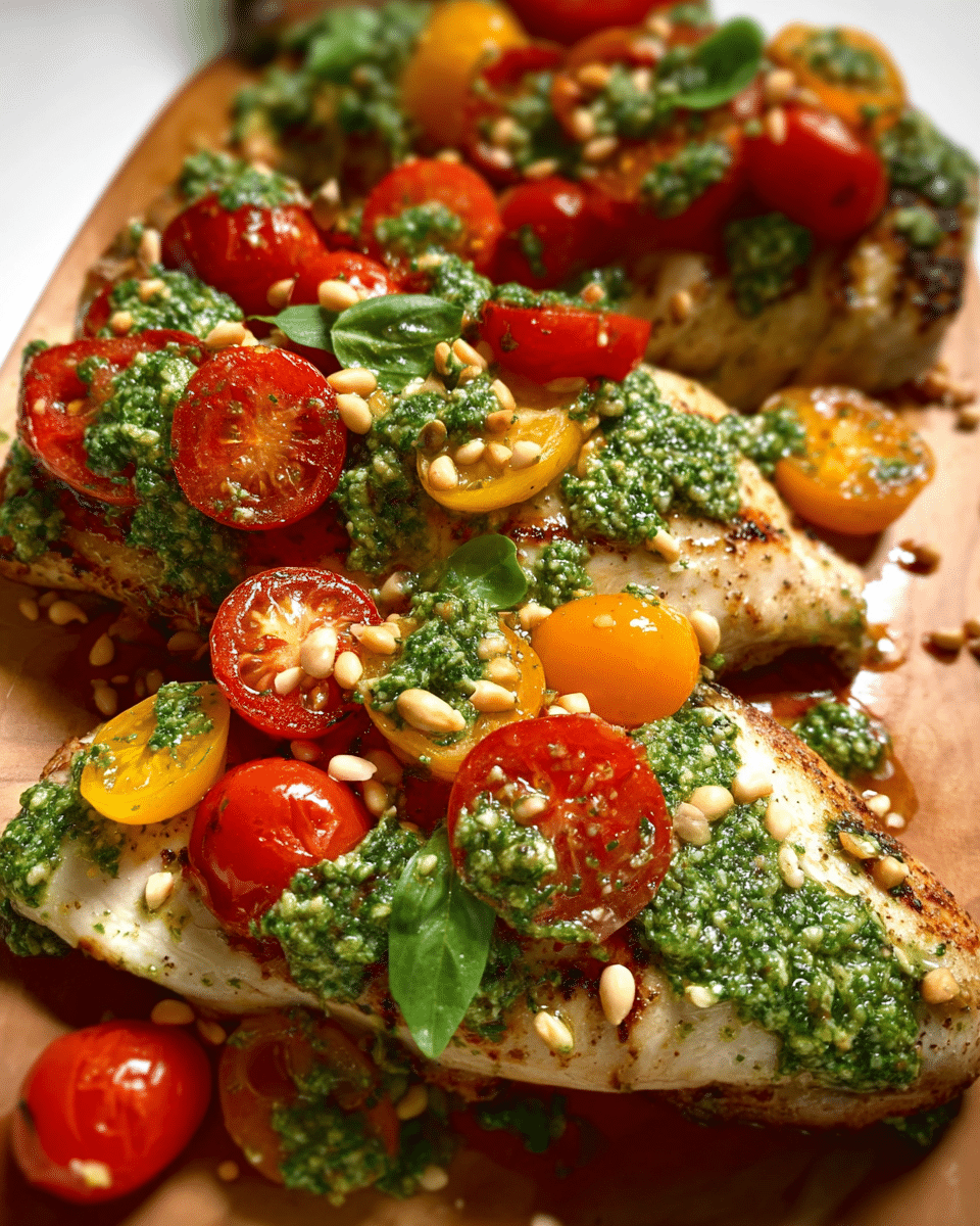 Pesto Bruschetta Chicken