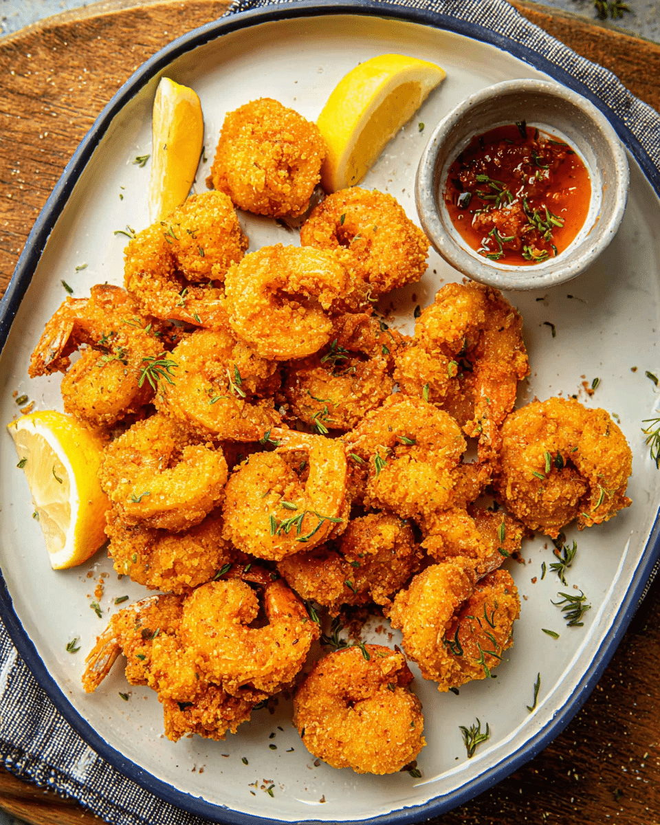 Crispy Golden Fried Shrimp