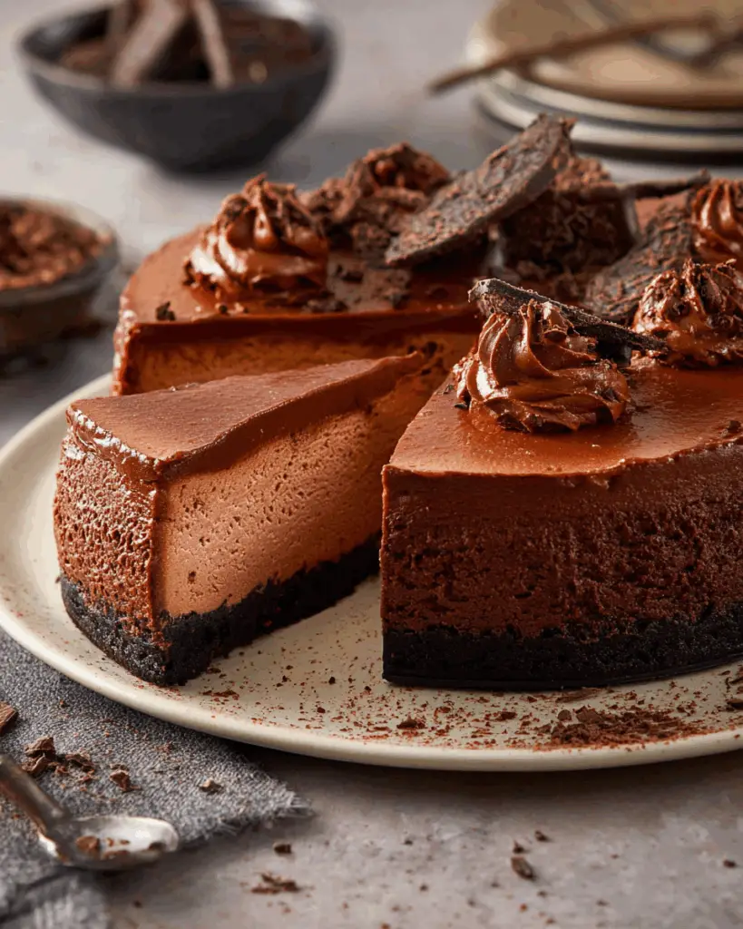 Heavenly Chocolate Cheesecake