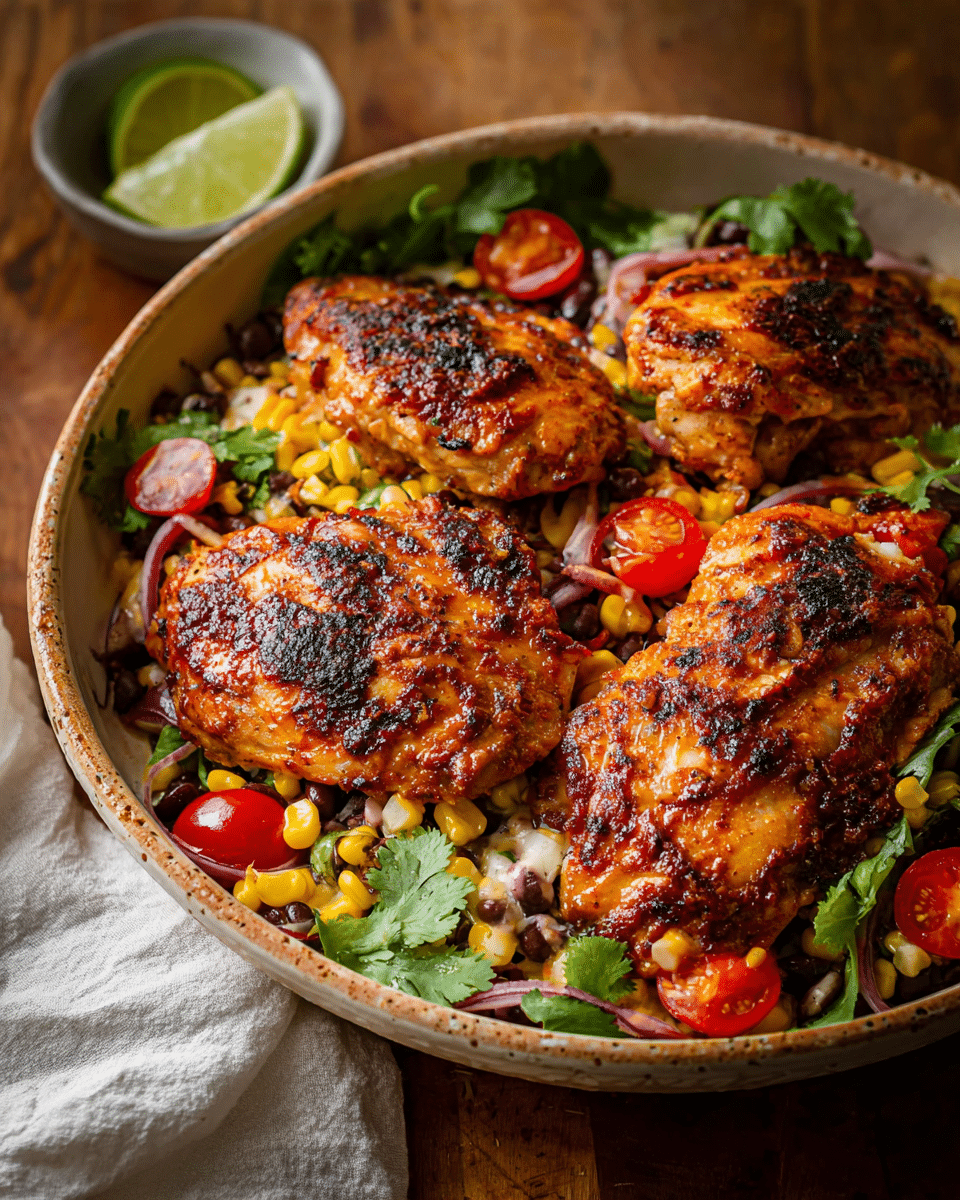 Sizzling Cowboy Chicken with a Smoky Twist