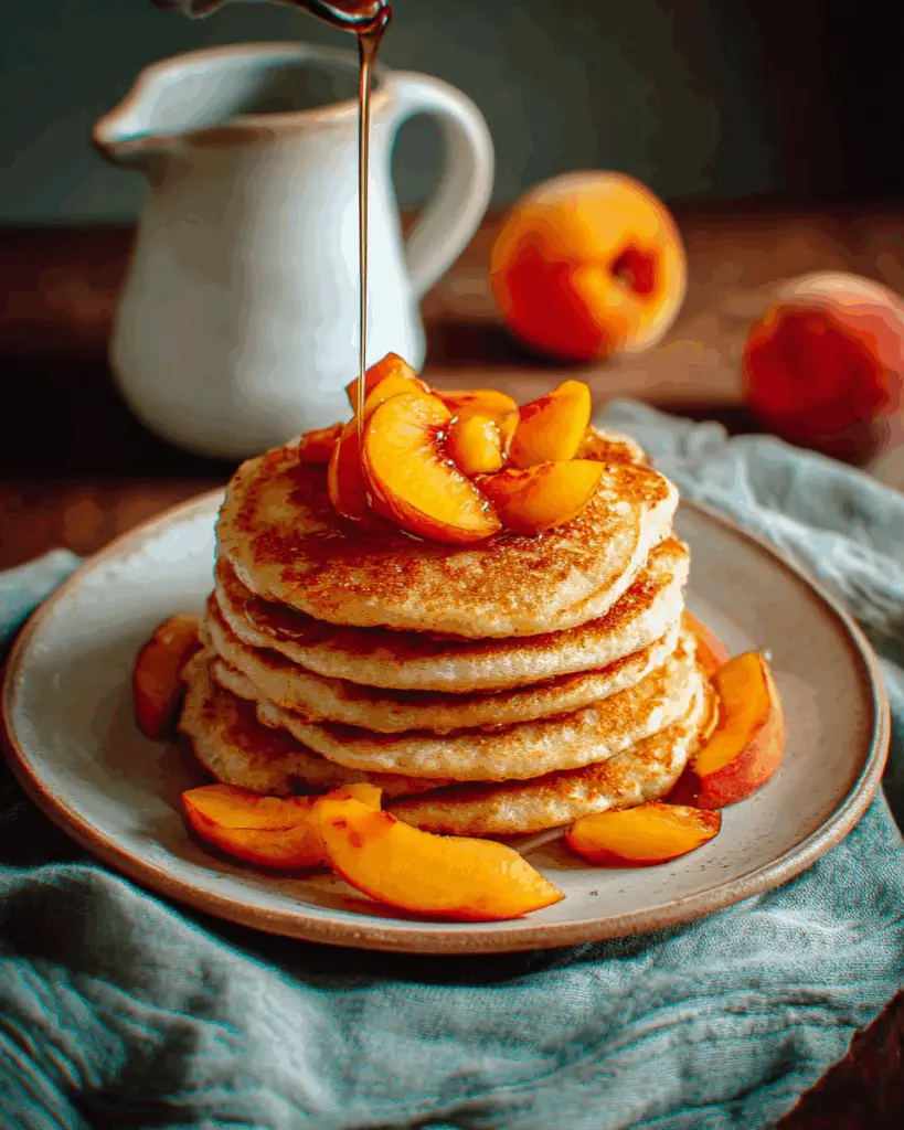 Cinnamon Peach Pancakes