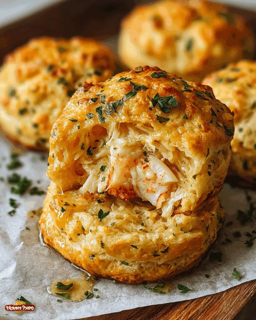 Crab Stuffed Cheddar Bay Biscuits