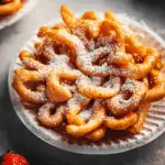 Crispy Carnival Funnel Cake with Powdered Sugar