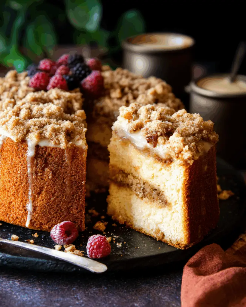 Double Crumb Greek Yogurt Coffee Cake