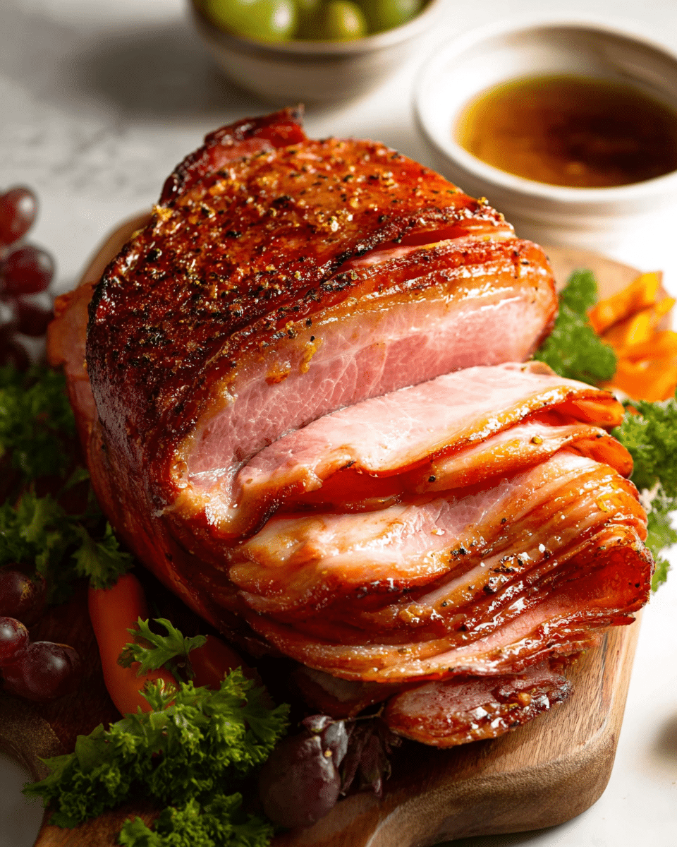 Sweet and Smoky Maple-Glazed Ham