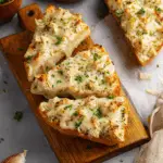 Chicken Alfredo Garlic Bread