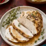 Tender Instant Pot Turkey Breast with Herbs and Garlic