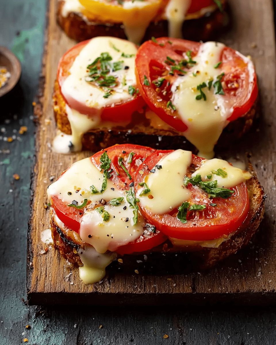 Grilled Cheese with Fresh Tomato Topping