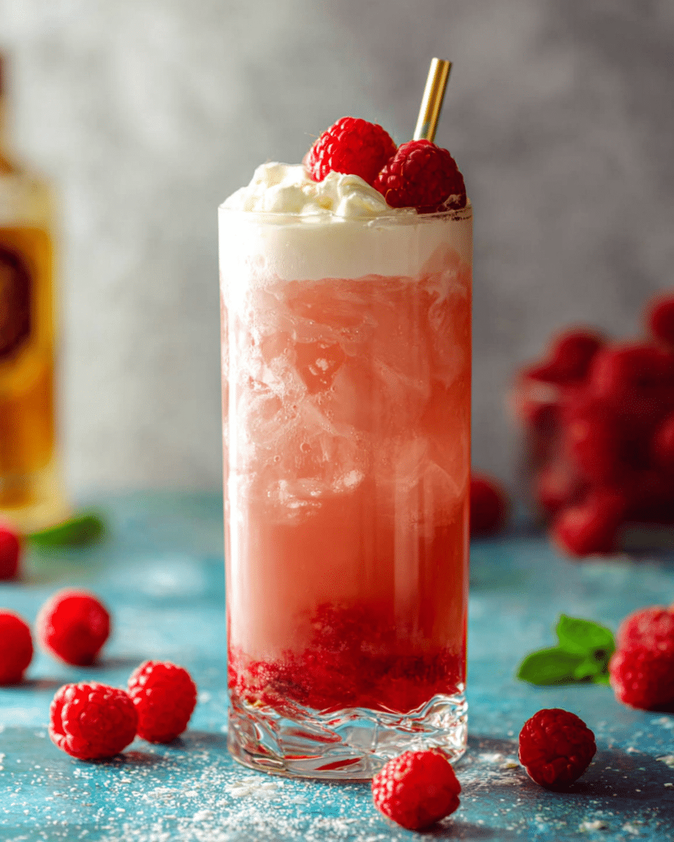 Adult Raspberry Italian Cream Soda