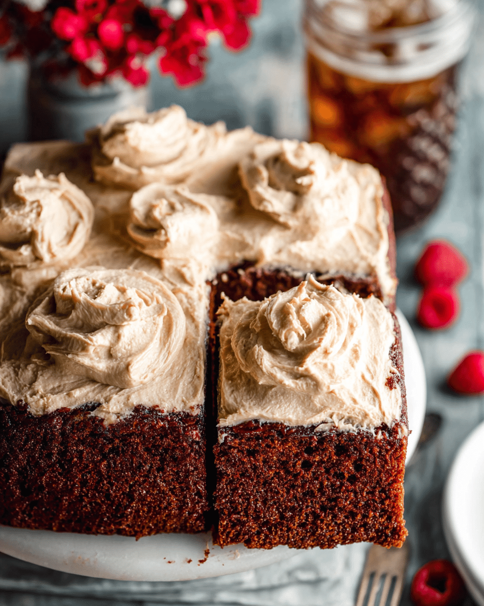 Moist Dr Pepper Chocolate Cake with a Sweet Glaze