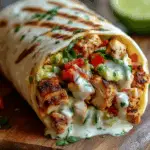 Easy Chipotle Ranch Grilled Chicken Burrito