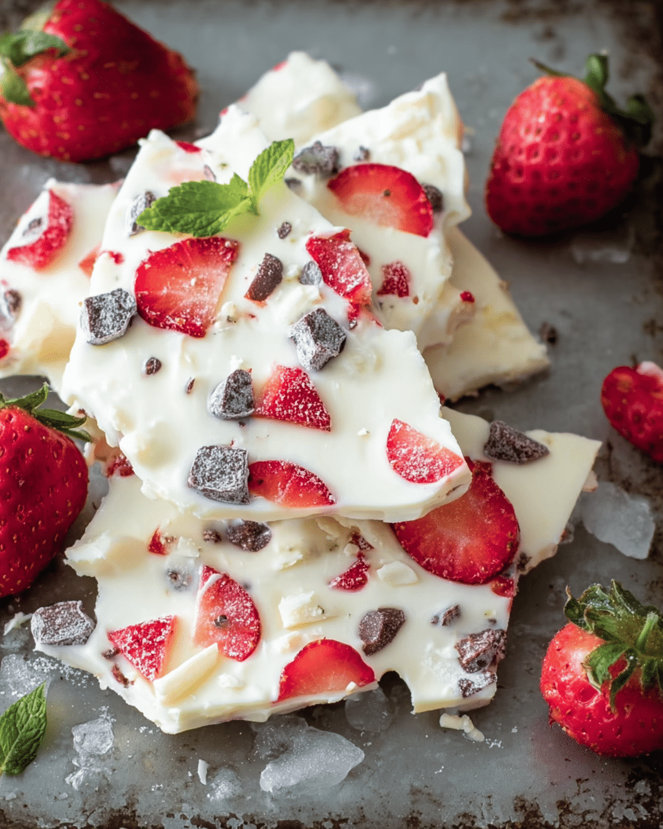 Refreshing Yogurt Bark with Toppings