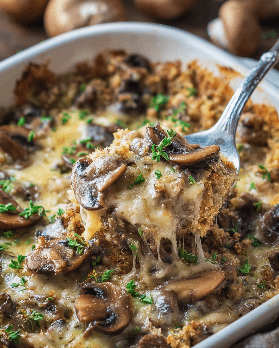 Unstuffed Mushroom Casserole