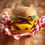 Juicy Double Cheeseburger with Special Sauce