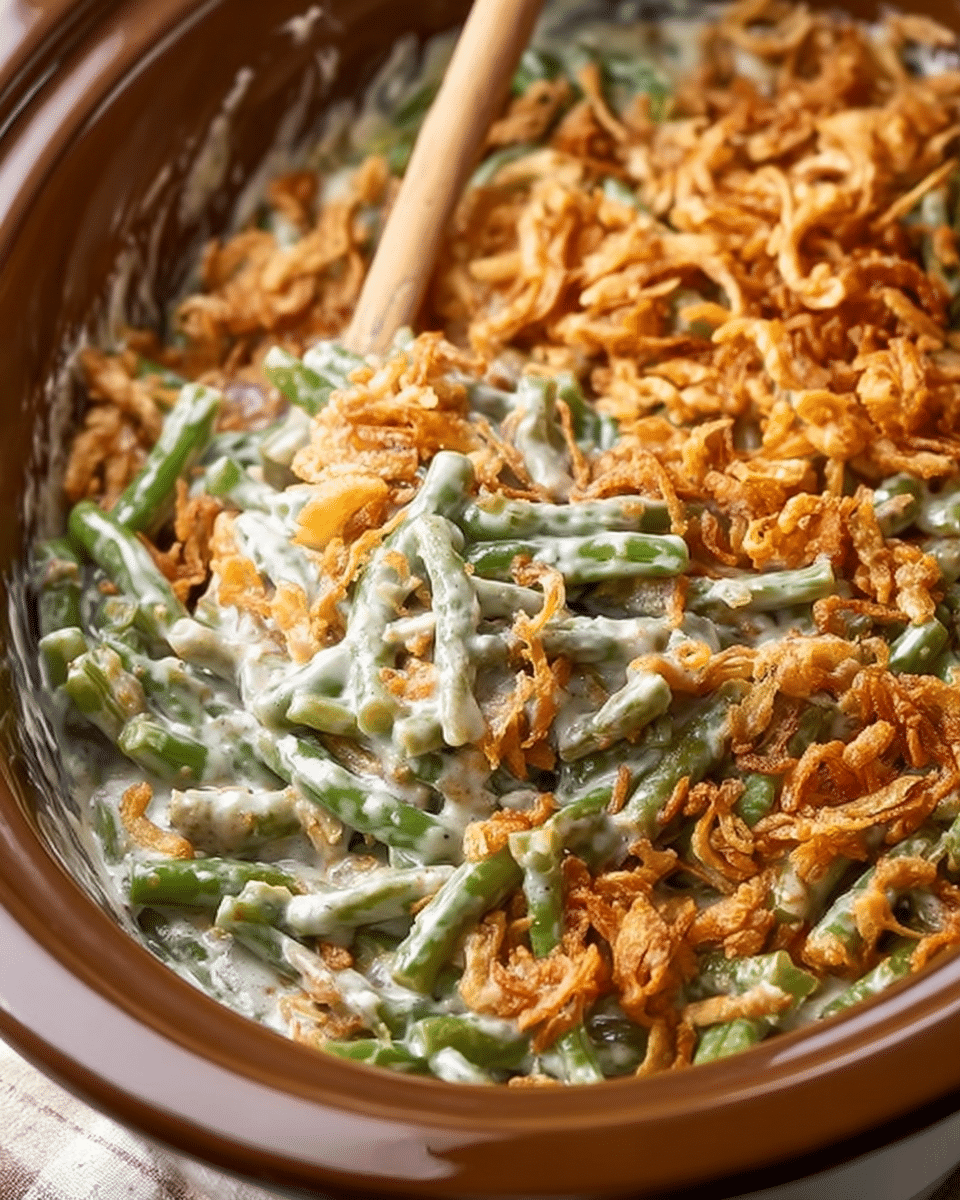 Crockpot Green Bean Casserole
