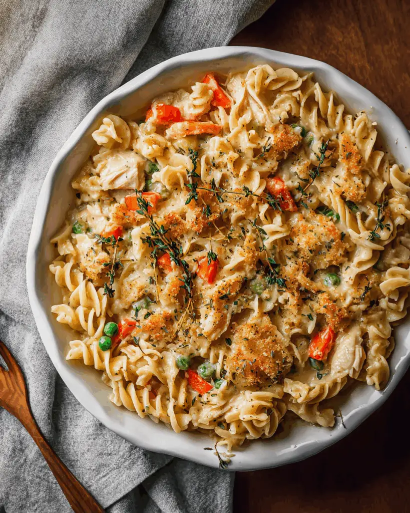Creamy Chicken Noodle Casserole Bake